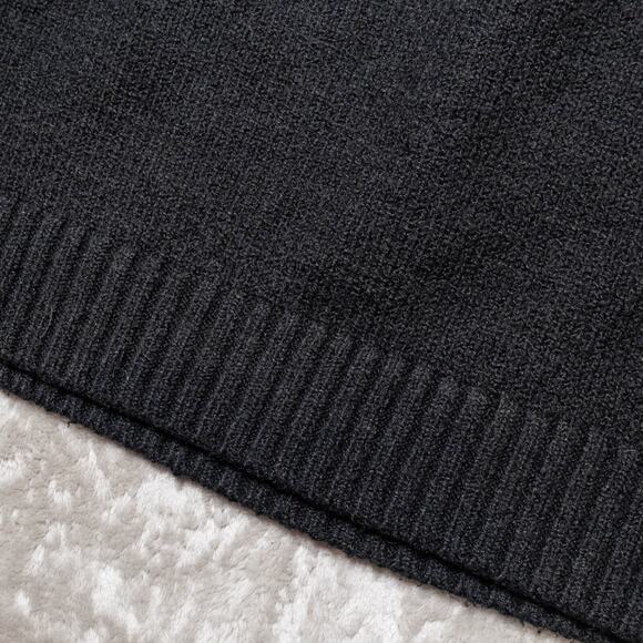 Old Navy Black Pullover Mock Neck Cropped Sweater Womens Size L - Picture 10 of 12